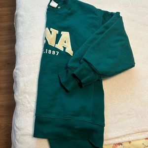 ARITZIA TNA green crewneck